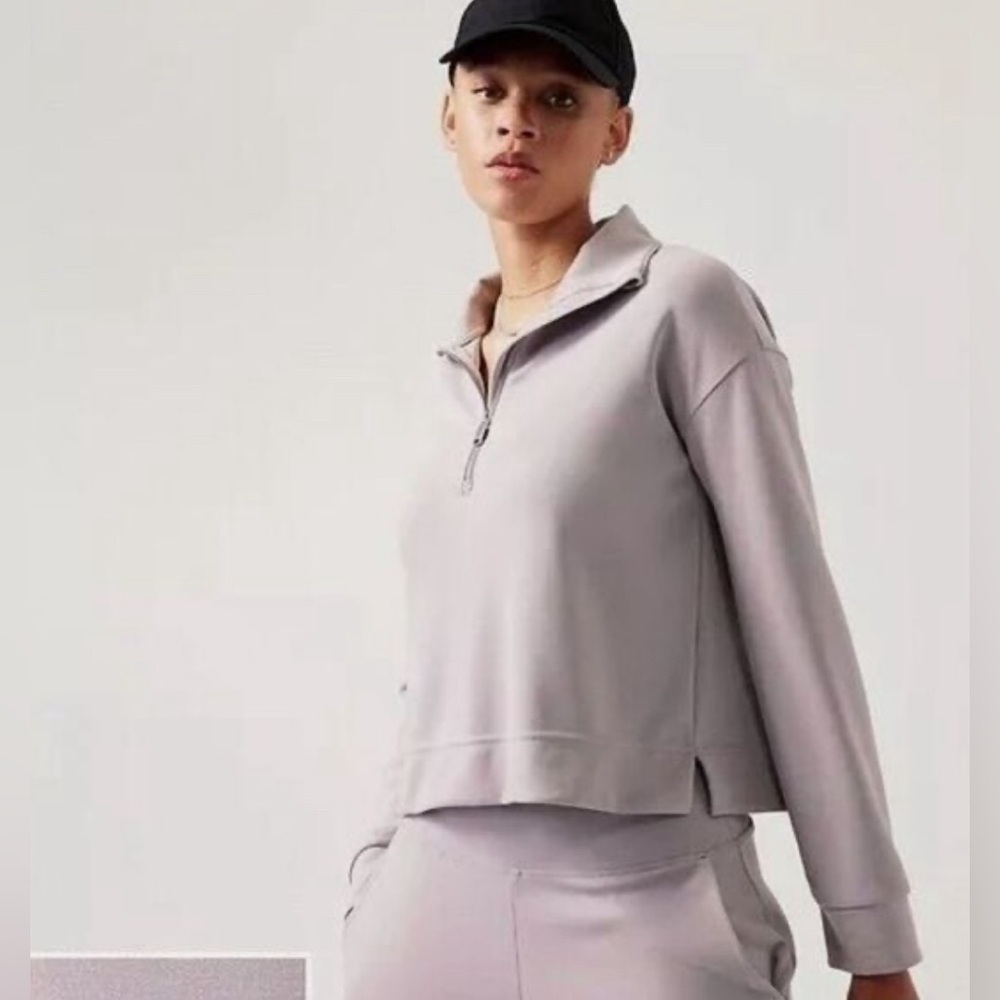 NWT Athleta Seasoft 1/4 Zip Sweatshirt Size 2X